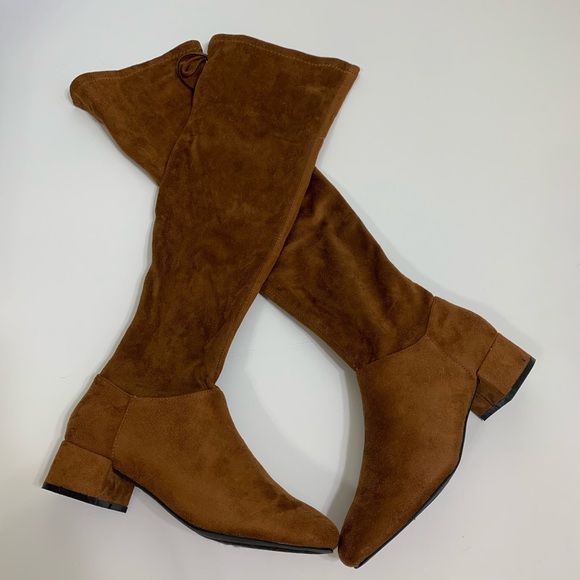 Wild Diva Shoes - Wild Diva Lounge Thigh High Suede Boots